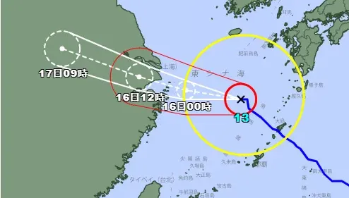中颱貝碧佳奔向大陸！日本氣象廳預測「今晚2熱低壓將生成」