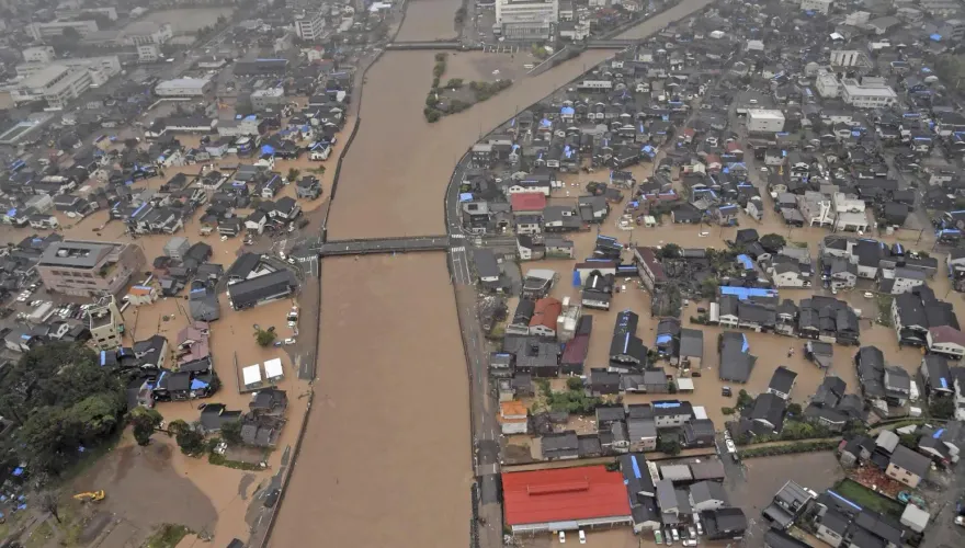 影/日本石川縣降「歷史性豪雨」導致逾10人失蹤　7旬翁在家遇山崩罹難