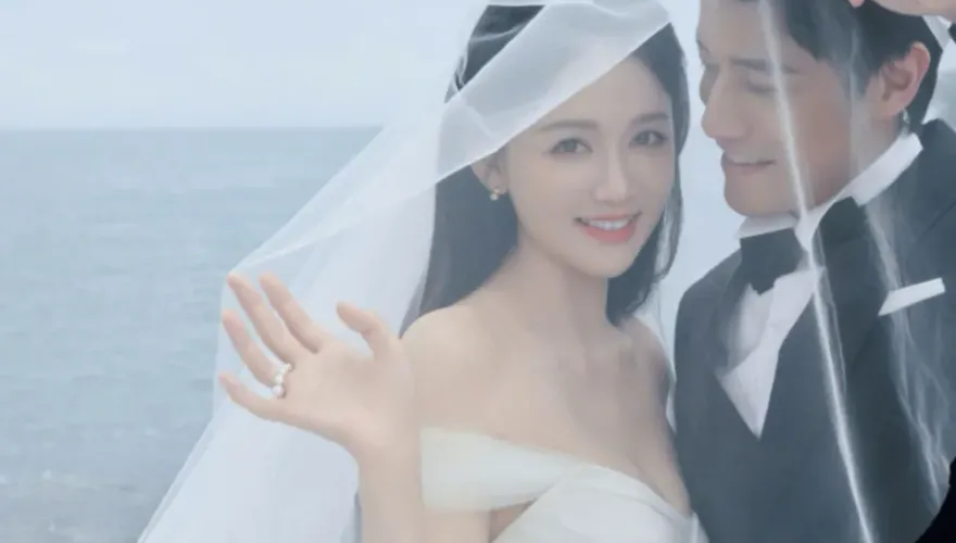 陳喬恩今辦婚禮！深V婚紗解放「渾圓雪乳」　甜蜜誓詞曝光