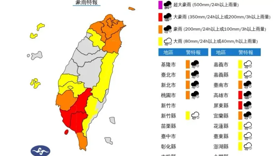 快訊/秋雨發威再擴大！「16縣市豪大雨特報」北北桃出門濕答答