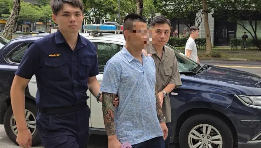 快訊/落網畫面曝！館長林口健身房被砸　竟是前員工幹的