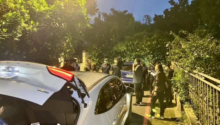 快訊/副總統永和區住處旁爆槍響　慣竊拒捕開車衝撞警開槍逮人