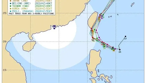 山陀兒各國預測路徑！賈新興曝「恐登陸台東」：10/1、10/2影響最明顯