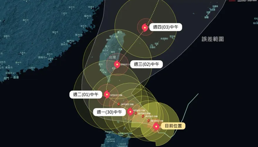 快訊/路徑再西修！山陀兒大轉彎恐登陸恆春　影響到周四下午