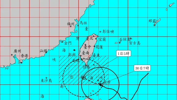 山陀兒02：30發陸警「恐轉強颱」！台東、屏東、恆春半島首波警戒　暴風圈估下半天觸陸