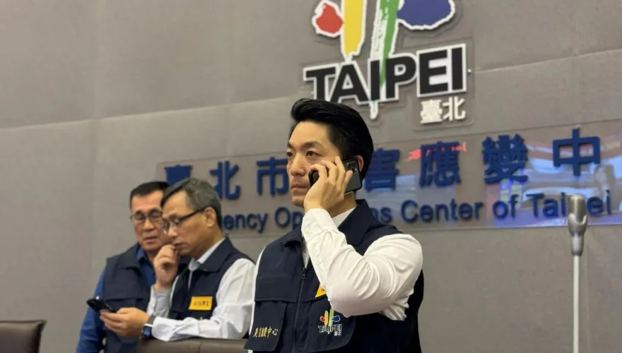 台北市災害應變中心一級開設　蔣萬安9時主持工作會報
