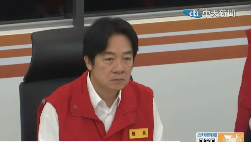 賴清德視察災變中心！黃揚明見全場官員「1動作」　大嘆：台灣北韓化