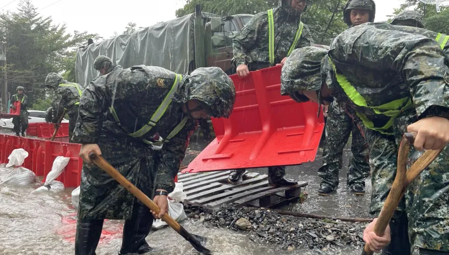 陸軍花防部派遣兵力　協助台東金峰、太麻里鄉救災