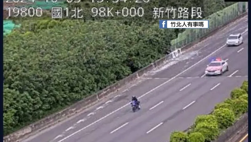 影/不甩紅斑馬！機車飆速「楊梅催到香山」自摔才被逮　吞下多張罰單