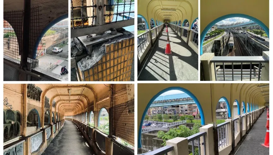 基隆中山人行陸橋煥發新生命 市容美化新篇章