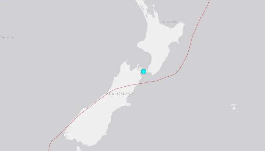 紐西蘭中部規模5.7地震　多地明顯搖晃