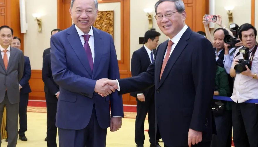 西沙衝突擺一邊！陸總理李強會越共總書記　提議更好地解決南海分歧