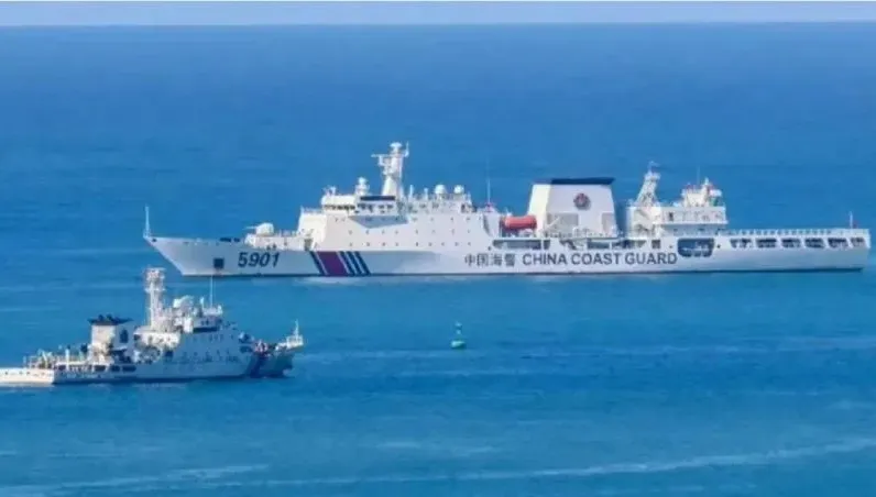 圍台軍演亮劍！陸「怪獸級」海警船首度加入環台巡航