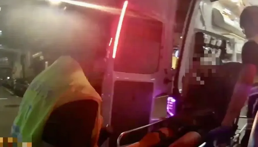 影/嚇！新北女與男友吵架負氣踹破落地窗　血流不止員警自備止血帶救命
