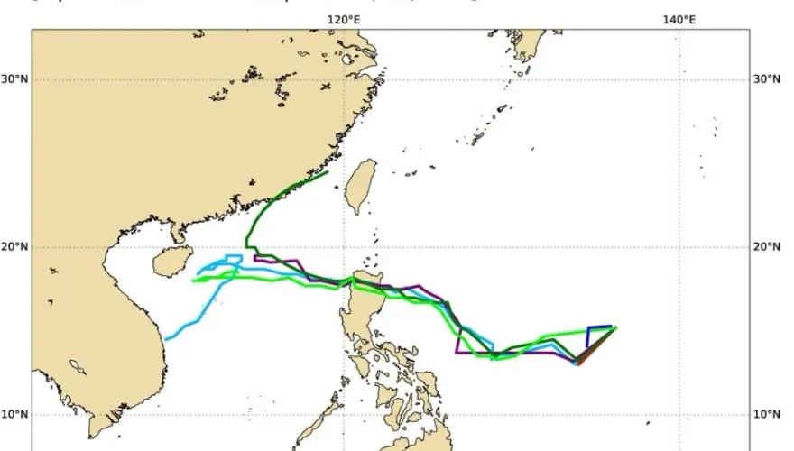 潭美颱風最快今天生成！AI預測到達南海機率高　東北地區防大雨