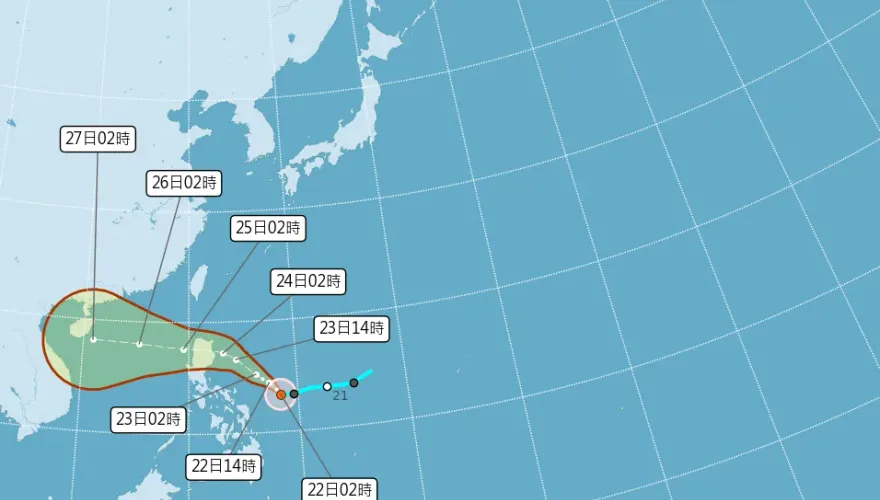 潭美颱風生成了！最新預測路徑曝光　6地區小心了「10/25雨下到發紫」