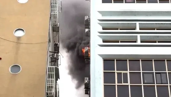 影/高雄七賢一路商旅透早火警！　1名房客被救出送醫不治亡