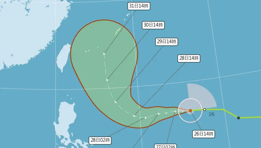胖颱康芮估中颱等級強碰台灣「北東風雨大」　下週一是「北轉關鍵日」