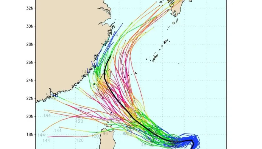 康芮颱風又進逼　歐洲模式最新預測：11/1前後從花蓮登陸