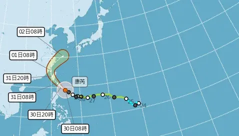 強颱康芮來襲！專家預估「登陸熱區」　一圖秒懂全台風雨時程
