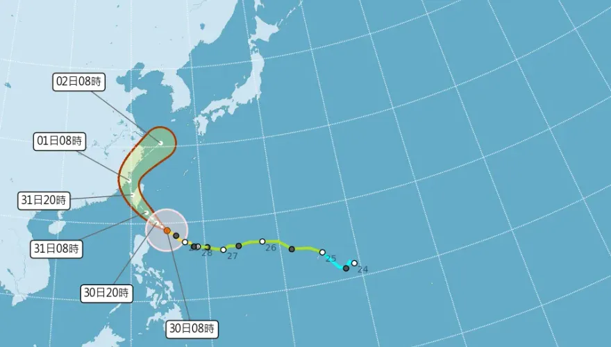 康芮升級強颱！最大風速每秒已達51公尺　粉專：恐衝擊今年「西太風王」