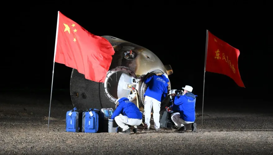 影/神舟十八號下班！成功返回地球　太空人「在軌駐留192天」破陸紀錄