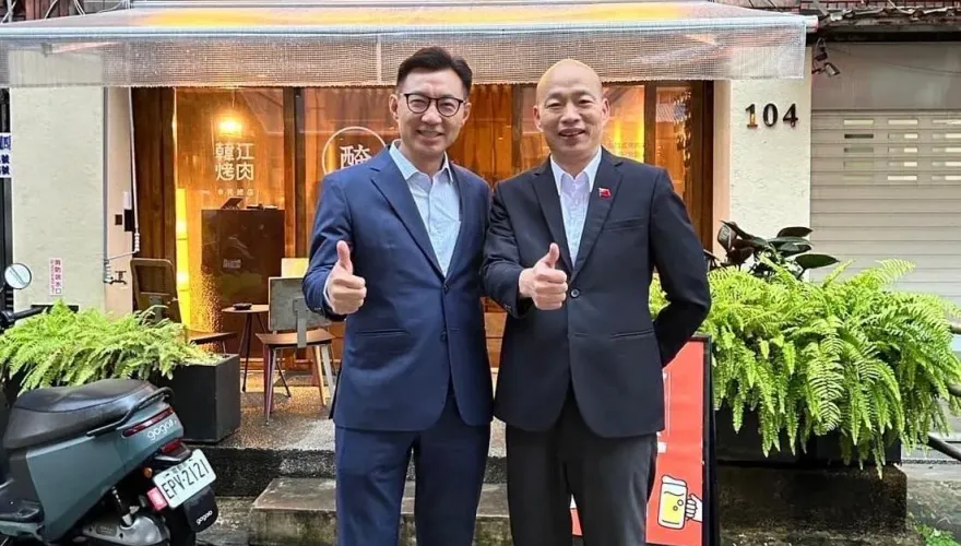 韓國瑜再發金句！大曝「和江啟臣的關係就像川普和范斯」 背後原因曝光