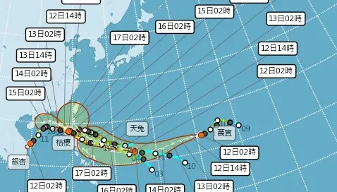 4颱共舞前所未見！天兔恐成小鋼炮襲台　氣象專家警示：會非常靠近台灣