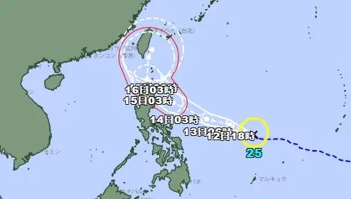 日本氣象廳估天兔11/16逼近台灣！　周末全台籠罩暴風警戒範圍內