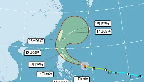 「颱風假」更近了！中颱天兔估明發陸警　花東恆春半島雨彈下到發紅
