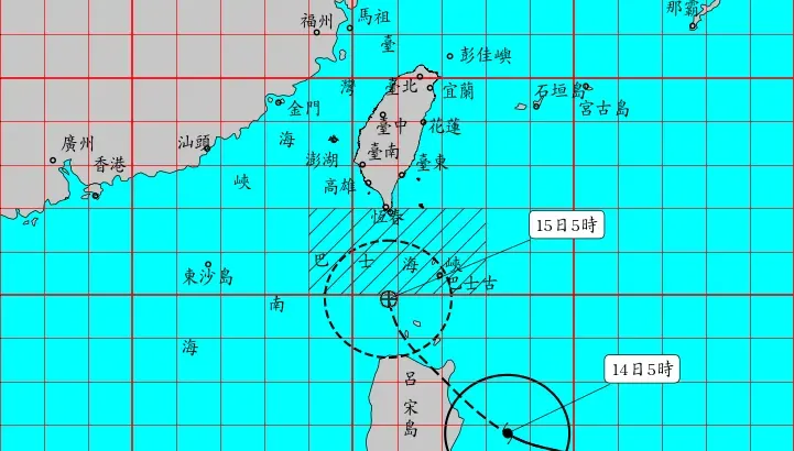 開出針眼挑戰強颱！天兔颱風05:30發布海警　花東、蘭嶼、綠島、屏東恐觸暴風圈