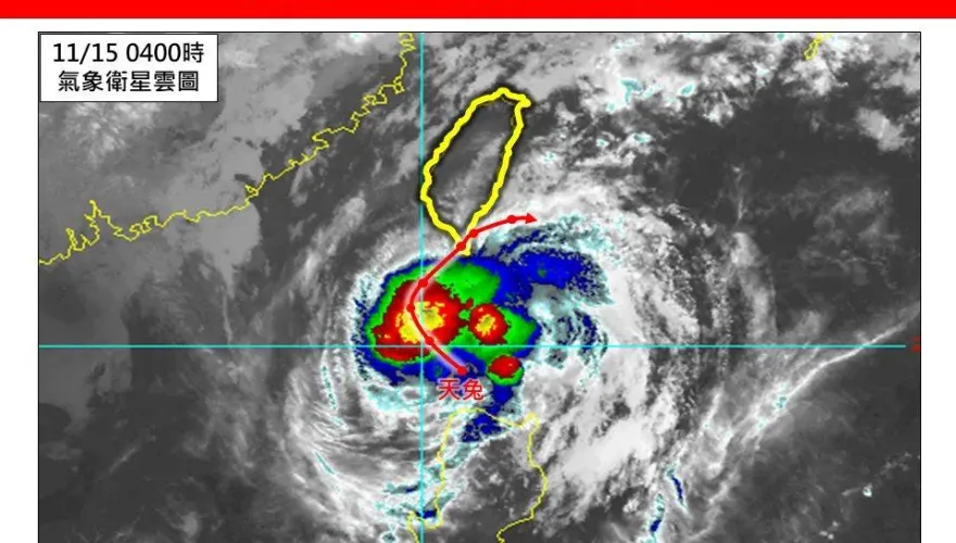 天兔恐死在台灣上空！北方乾空氣逸入、山脈地形破壞　專家：像山陀兒翻版