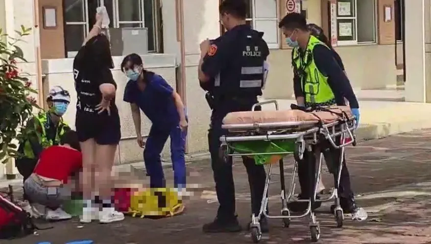 影/苗栗驚傳國小女童墜樓！不明原因「3樓摔下」雙腿骨折送醫搶救