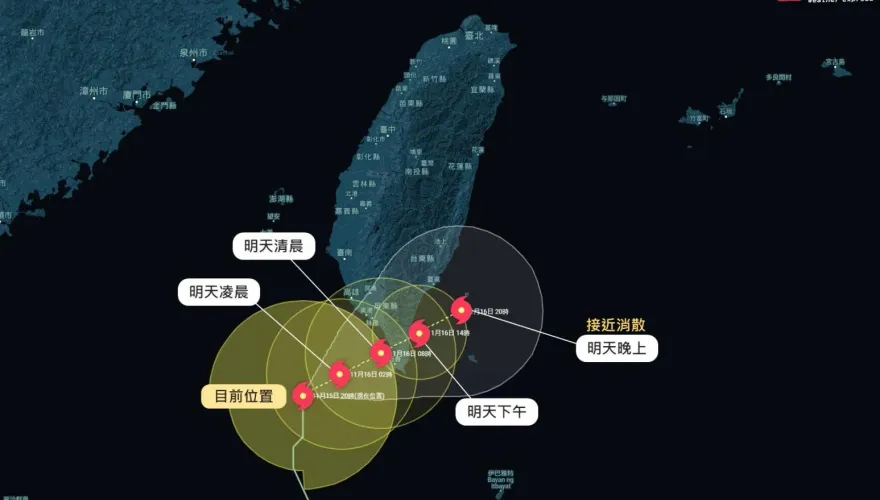 最新預測！專家估天兔颱風「快不行了」　8縣市嚴防雨彈猛轟