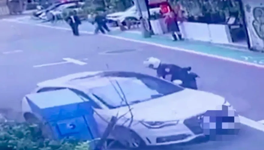 影/衝突現場！剪髮剪到被大外割　男子違停衝撞襲警遭逮