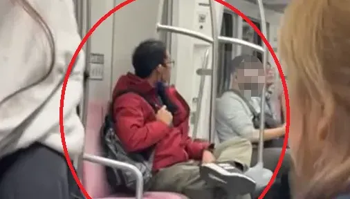 影/台鐵桃園往鶯歌列車驚傳紅衣男飆粗口＋摔東西　乘客驚恐閃躲