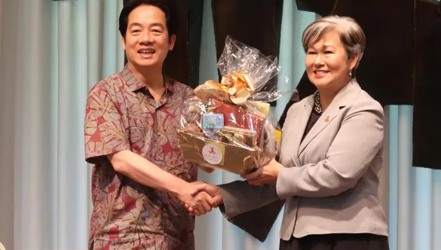 賴清德赴EWC演講　院長蘇珊妮盼看到印太和平繁榮與穩定