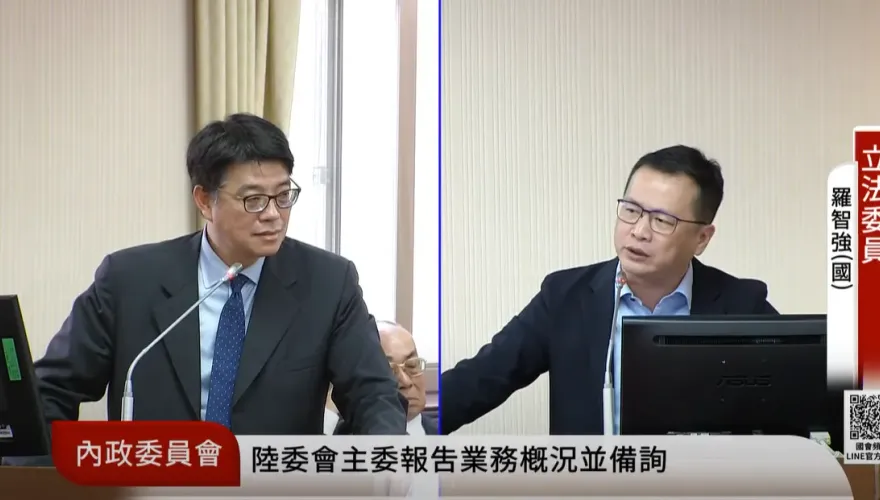 沈伯洋被陸委會主委打臉！羅智強質詢邱垂正酸爆「黑熊老大」
