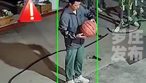 影/嚇！山東男打氣充過頭　籃球瞬間爆炸場面駭人