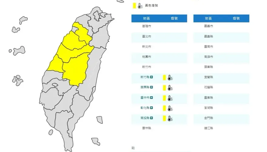 「竹苗中彰投」低溫特報　明晨到明上午急凍跌破10°C！