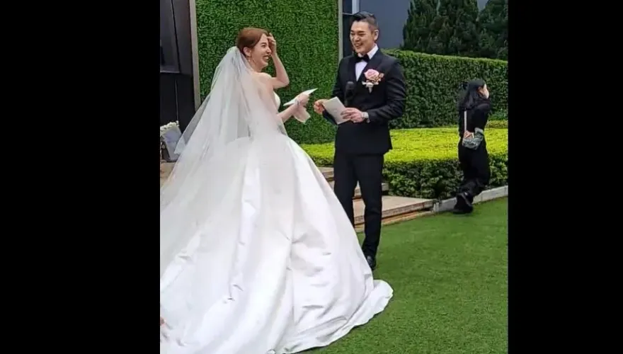 愛雅砸500萬辦婚宴！徐乃麟任證婚人　李易、六月爆婚變後首現身