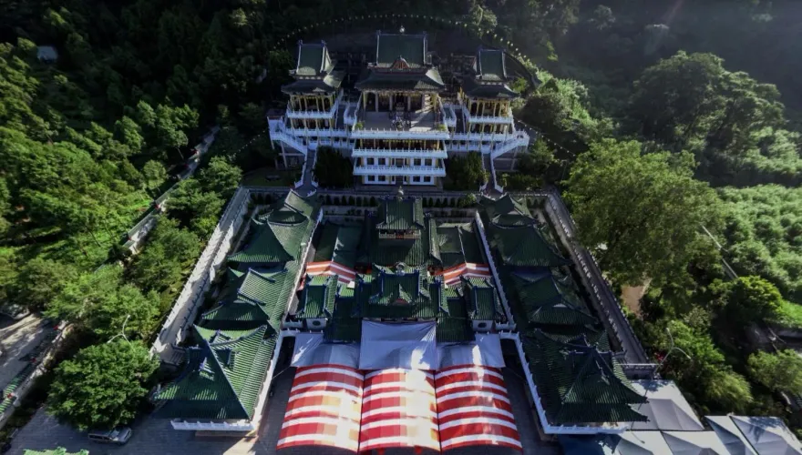 台版青瓦台！南投天地堂地母廟湧靈泉　天后蔡依林曾打卡