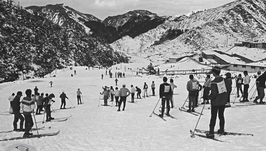 太酷了！台灣曾有「戶外滑雪場」！60年前珍稀照片流出