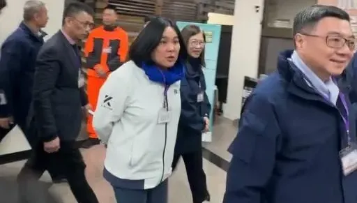 卓榮泰慰問金門海巡署同仁　陳玉珍盼派大船艦護海域安全