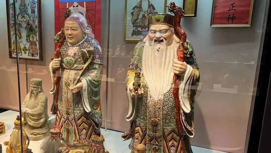 桃園土地公文化館　持家理財護兒的土地婆與虎爺