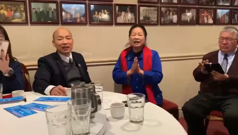 獨家/韓國瑜離開華府前一晚再和僑胞餐敘　眾人合唱《綠島小夜曲》