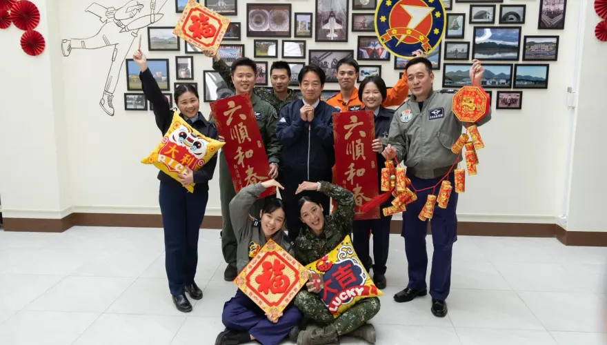 錄製莒光日影片　賴清德春節勗勉國軍官兵