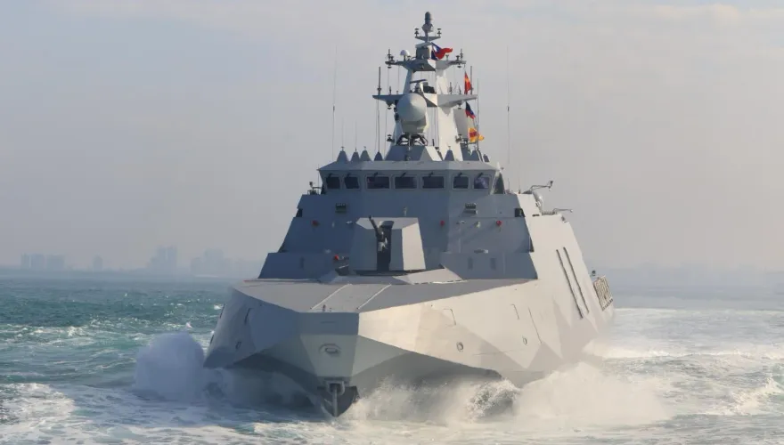 首度採用雙船體設計　海軍沱江級飛彈巡邏艦