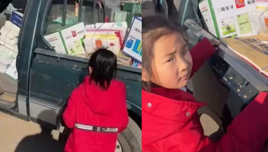 影/舅舅過年送禮來！陸女童狂奔見「整車評量本」眼神秒厭世