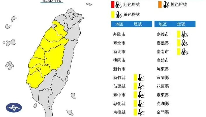 輻射冷卻影響！9縣市低溫特報　一路凍到明天